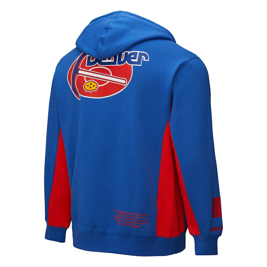 Mitchell & Ness - Denver Nuggets Hardwood Classics Team Origins Fleece Pullover Hoodie - Royal