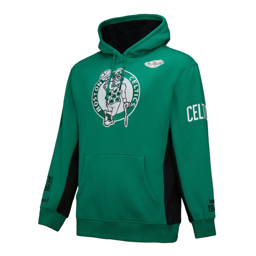 Mitchell & Ness - Boston Celtics Hardwood Classics Team Origins Fleece Pullover Hoodie - Kelly Green