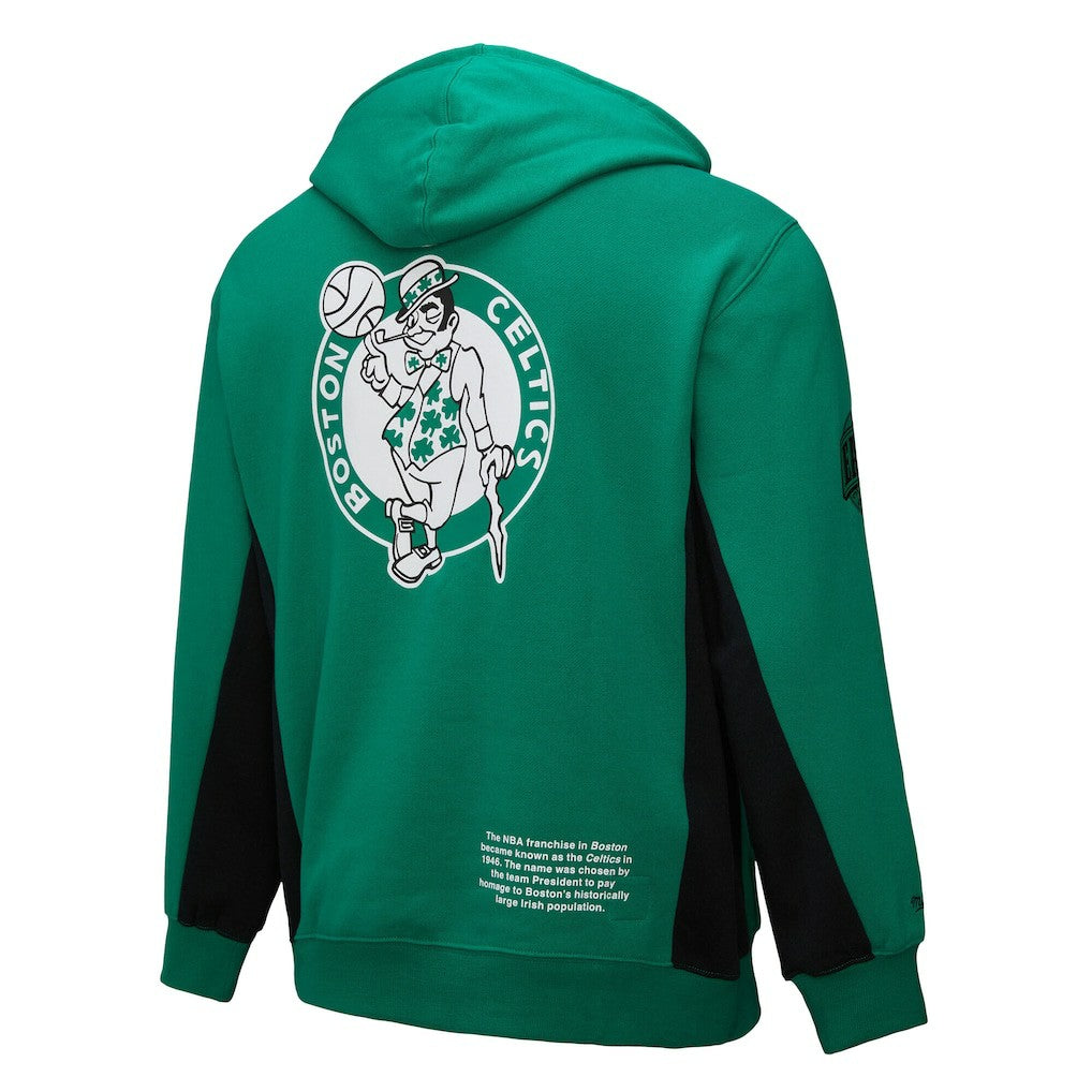 Mitchell & Ness - Boston Celtics Hardwood Classics Team Origins Fleece Pullover Hoodie - Kelly Green