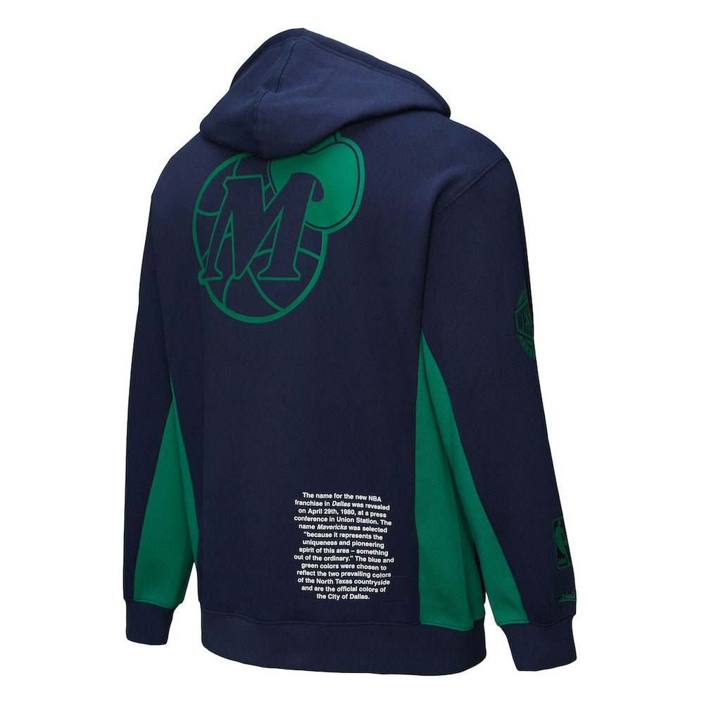 Mitchell & Ness - Dallas Mavericks Hardwood Classics Team Origins Fleece Pullover Hoodie - Navy