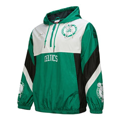 Mitchell & Ness - Boston Celtics Hardwood Classics Team Origins Anorak Quarter-Zip Windbreaker Jacket - Kelly Green