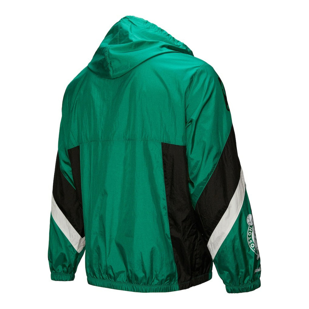 Mitchell & Ness - Boston Celtics Hardwood Classics Team Origins Anorak Quarter-Zip Windbreaker Jacket - Kelly Green