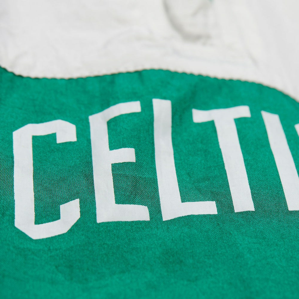 Mitchell & Ness - Boston Celtics Hardwood Classics Team Origins Anorak Quarter-Zip Windbreaker Jacket - Kelly Green