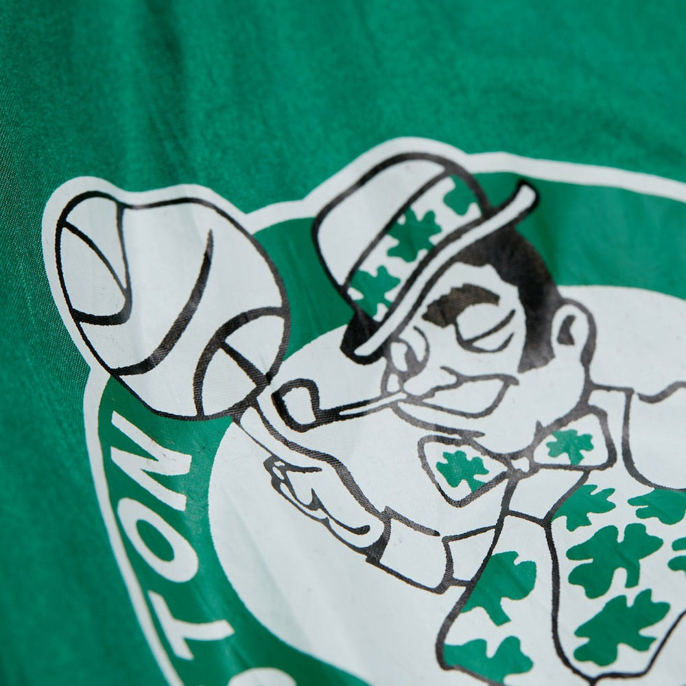 Mitchell & Ness - Boston Celtics Hardwood Classics Team Origins Anorak Quarter-Zip Windbreaker Jacket - Kelly Green