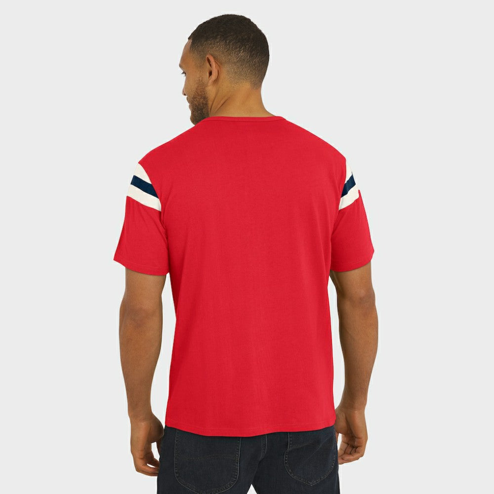 Washington Nationals Darius Rucker Collection by Fanatics Distressed Sleeve Stripe T-Shirt Clearance