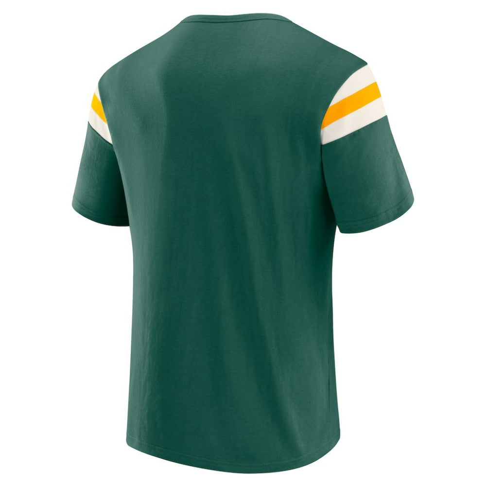 Athletics Darius Rucker Collection by Fanatics Distressed Sleeve Stripe T-Shirt On Sale