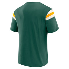 Athletics Darius Rucker Collection by Fanatics Distressed Sleeve Stripe T-Shirt On Sale