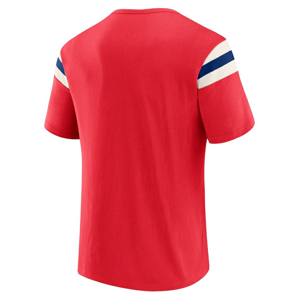 Philadelphia Phillies Darius Rucker Collection by Fanatics Distressed Sleeve Stripe T-Shirt discount