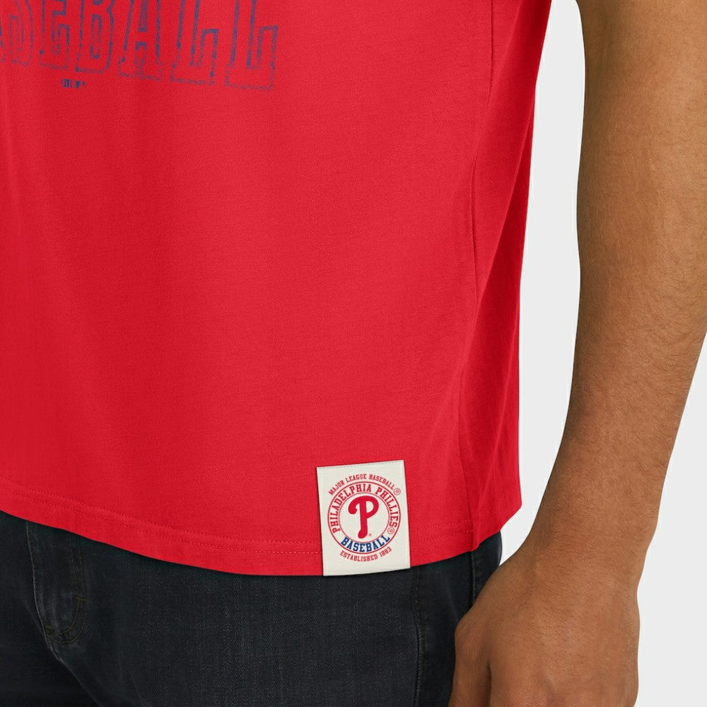 Philadelphia Phillies Darius Rucker Collection by Fanatics Distressed Sleeve Stripe T-Shirt discount