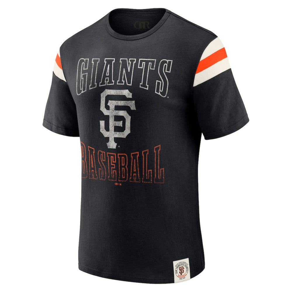 San Francisco Giants Darius Rucker Collection by Fanatics Distressed Sleeve Stripe T-Shirt Online