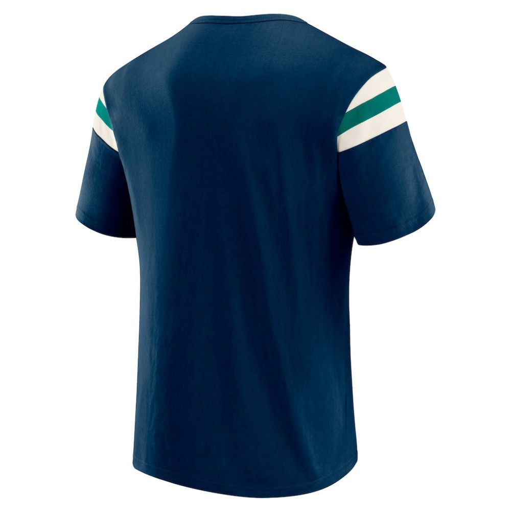 Seattle Mariners Darius Rucker Collection by Fanatics Distressed Sleeve Stripe T-Shirt Sale