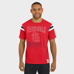 St. Louis Cardinals Darius Rucker Collection by Fanatics Distressed Sleeve Stripe T-Shirt for sale