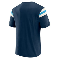 Tampa Bay Rays Darius Rucker Collection by Fanatics Distressed Sleeve Stripe T-Shirt Clearance