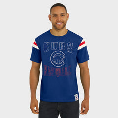 Chicago Cubs Darius Rucker Collection by Fanatics Distressed Sleeve Stripe T-Shirt Clearance