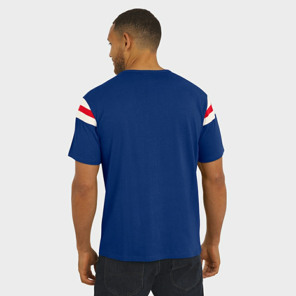Chicago Cubs Darius Rucker Collection by Fanatics Distressed Sleeve Stripe T-Shirt Clearance