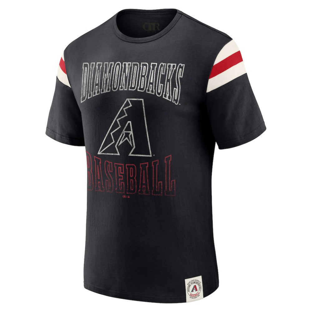 Arizona Diamondbacks Darius Rucker Collection by Fanatics Distressed Sleeve Stripe T-Shirt Online