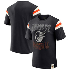 Baltimore Orioles Darius Rucker Collection by Fanatics Distressed Sleeve Stripe T-Shirt Online