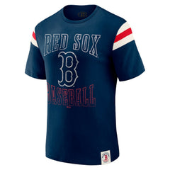 Boston Red Sox Darius Rucker Collection by Fanatics Distressed Sleeve Stripe T-Shirt Lifestyle