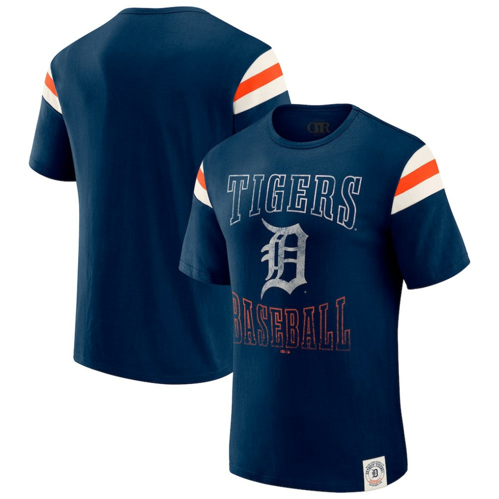 Detroit Tigers Darius Rucker Collection by Fanatics Distressed Sleeve Stripe T-Shirt Online