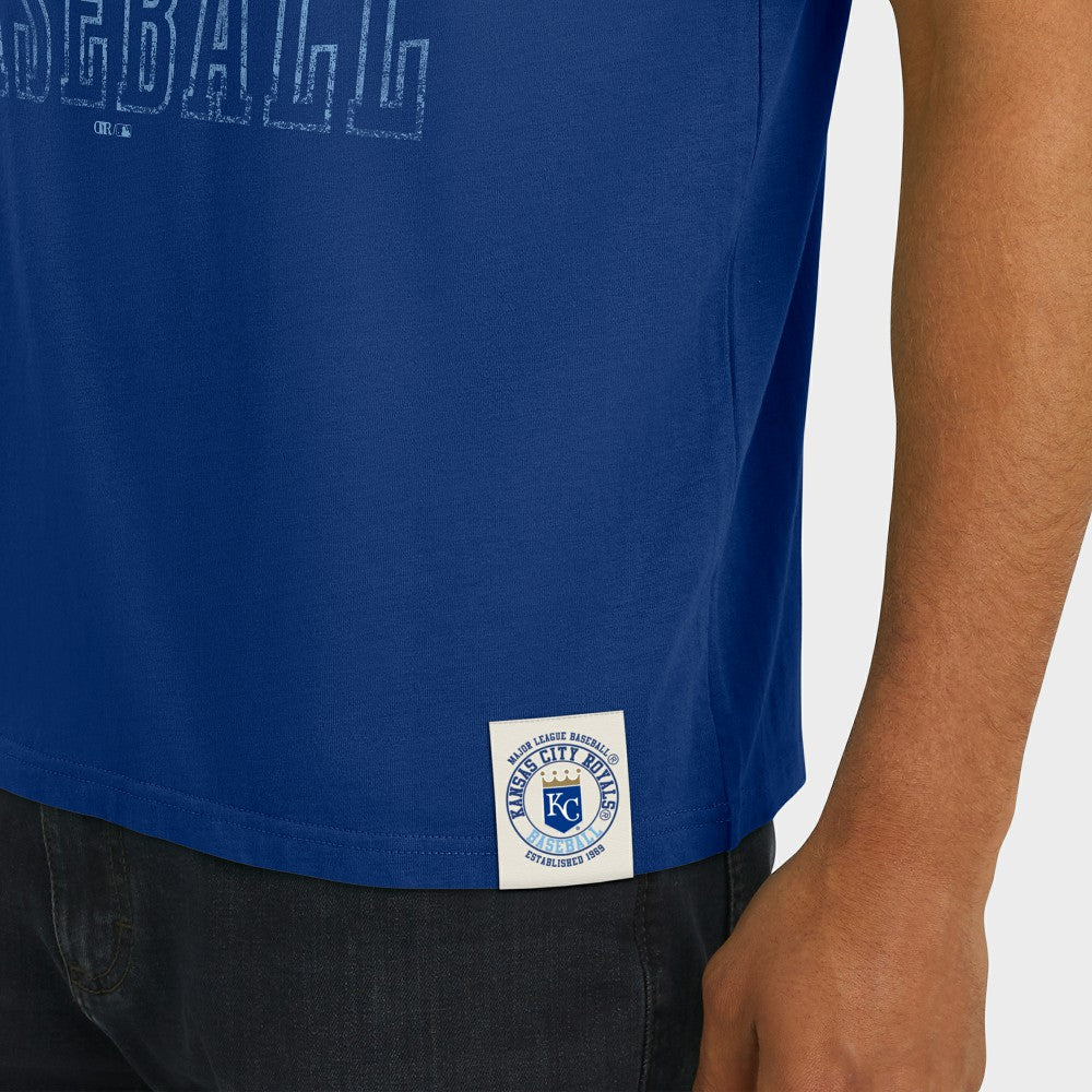 Kansas City Royals Darius Rucker Collection by Fanatics Distressed Sleeve Stripe T-Shirt Sale