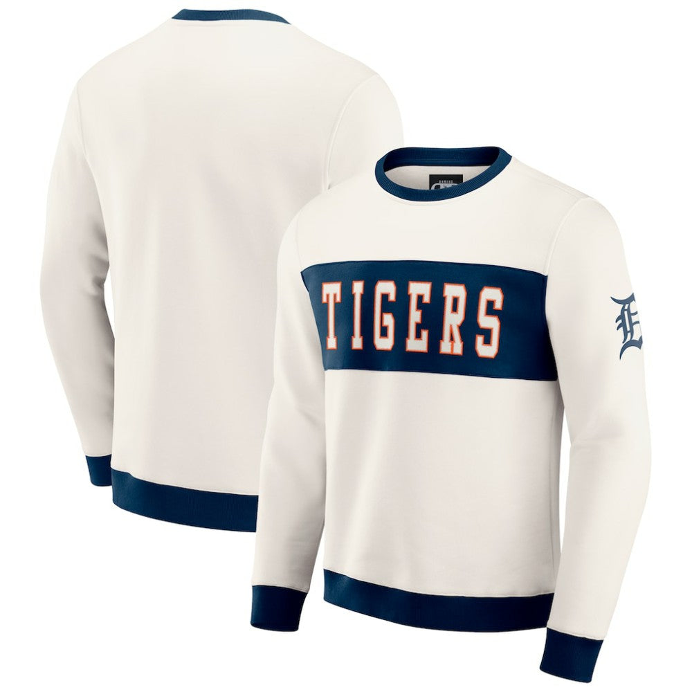 Detroit Tigers Darius Rucker Collection by Fanatics Colorblock Crewneck Sweatshirt Lifestyle