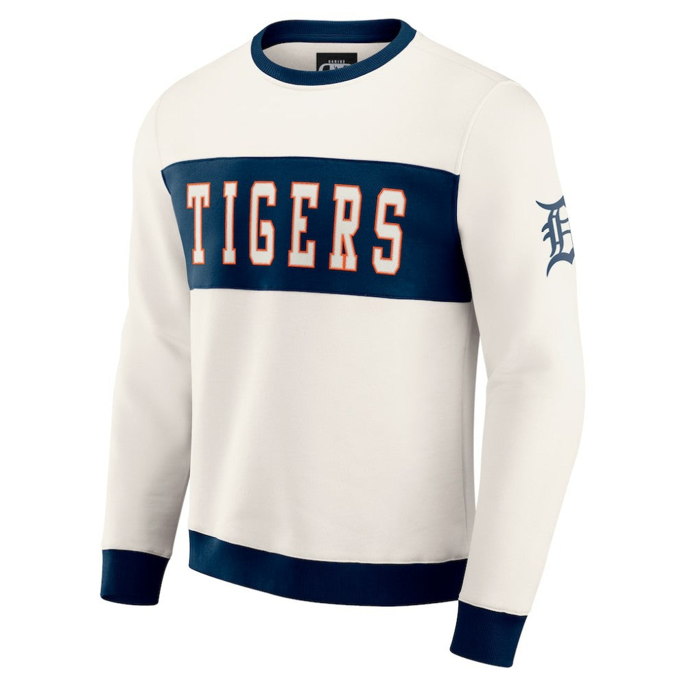 Detroit Tigers Darius Rucker Collection by Fanatics Colorblock Crewneck Sweatshirt Lifestyle