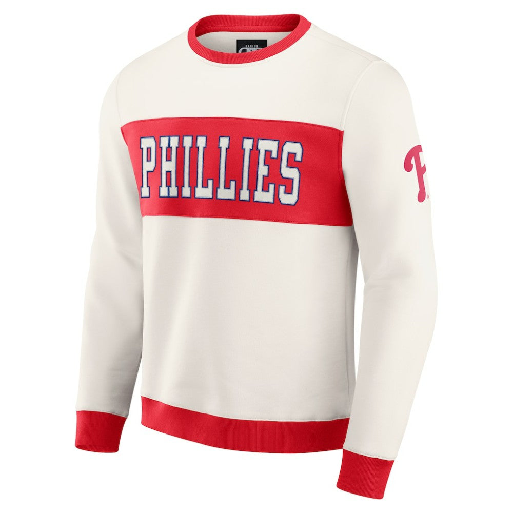 Philadelphia Phillies Darius Rucker Collection by Fanatics Colorblock Crewneck Sweatshirt Clearance