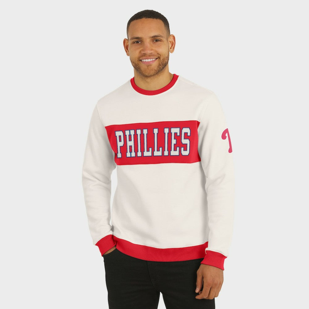 Philadelphia Phillies Darius Rucker Collection by Fanatics Colorblock Crewneck Sweatshirt Clearance