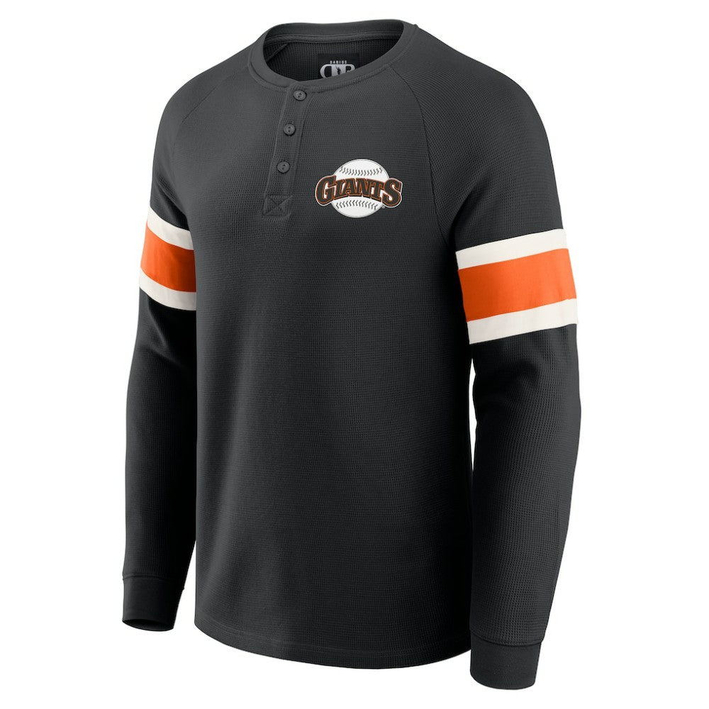 San Francisco Giants Darius Rucker Collection by Fanatics Waffle-Knit Raglan Long Sleeve Henley T-Shirt discount