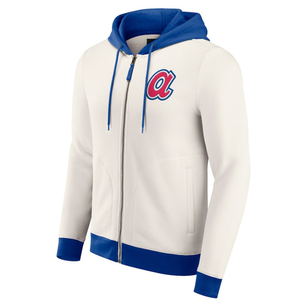 Atlanta Braves Darius Rucker Collection by Fanatics Men's Polar Fleece Full-Zip Hoodie Lifestyle