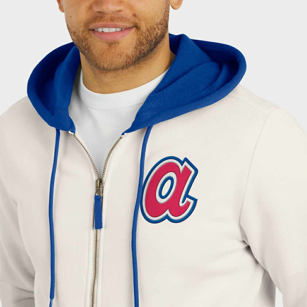 Atlanta Braves Darius Rucker Collection by Fanatics Men's Polar Fleece Full-Zip Hoodie Lifestyle