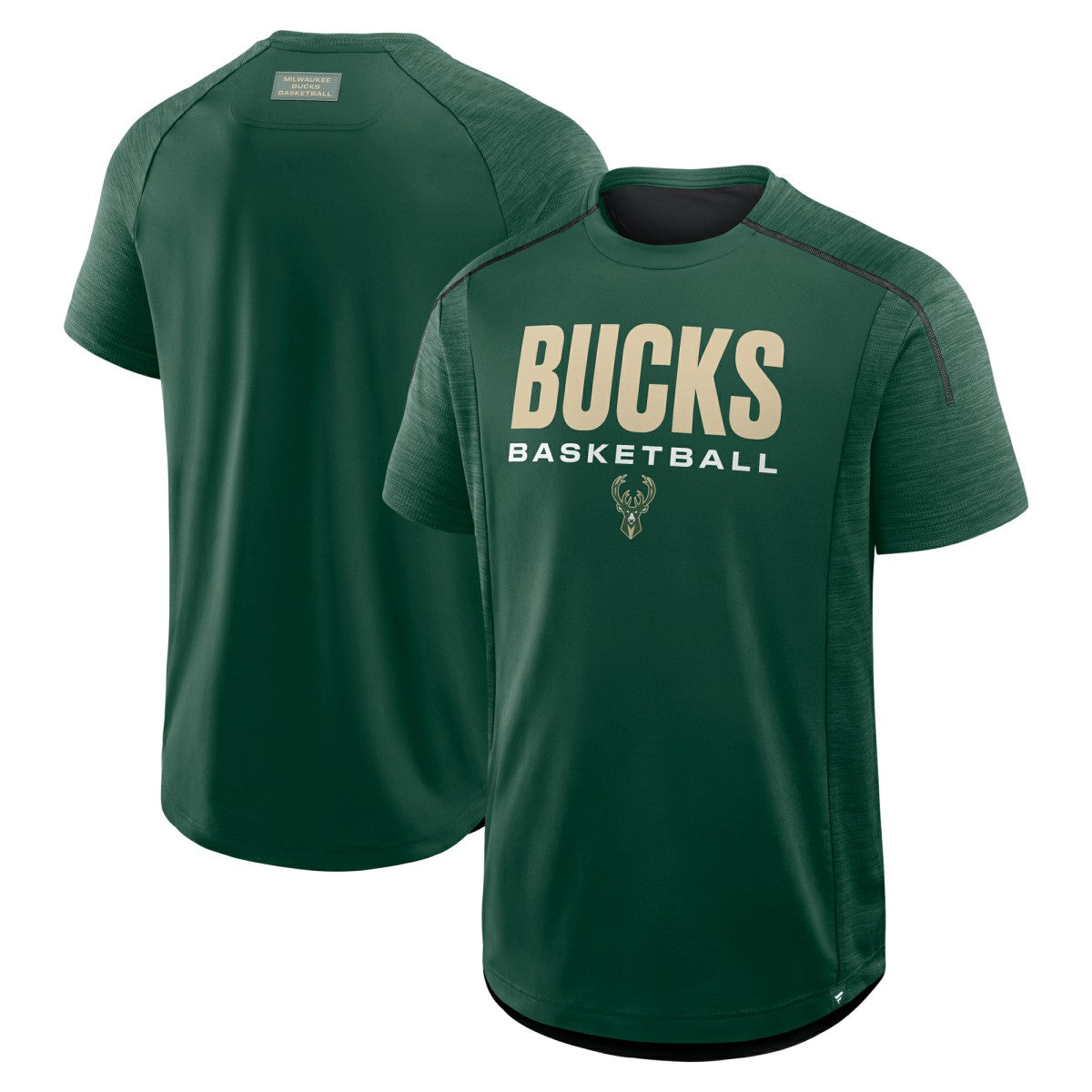 Fanatics - Milwaukee Bucks Inbound Pass Play Practice T-Shirt - Hunter Green