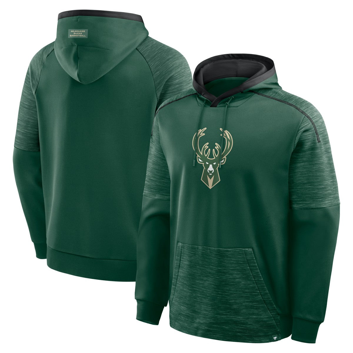 Fanatics - Milwaukee Bucks Pick & Roll Defender Pullover Hoodie - Hunter Green