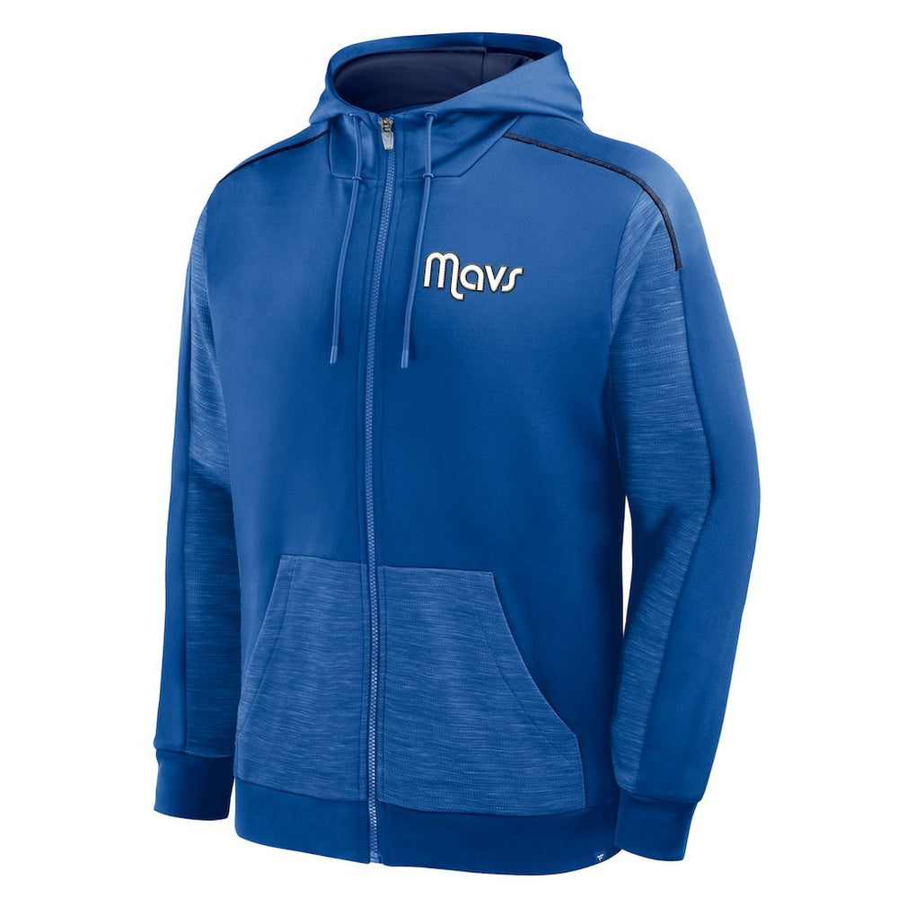 Fanatics - Dallas Mavericks Back Door Cut Play Defender Full-Zip Hoodie - Blue