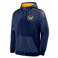 Fanatics - Denver Nuggets Back Door Cut Play Defender Full-Zip Hoodie - Navy