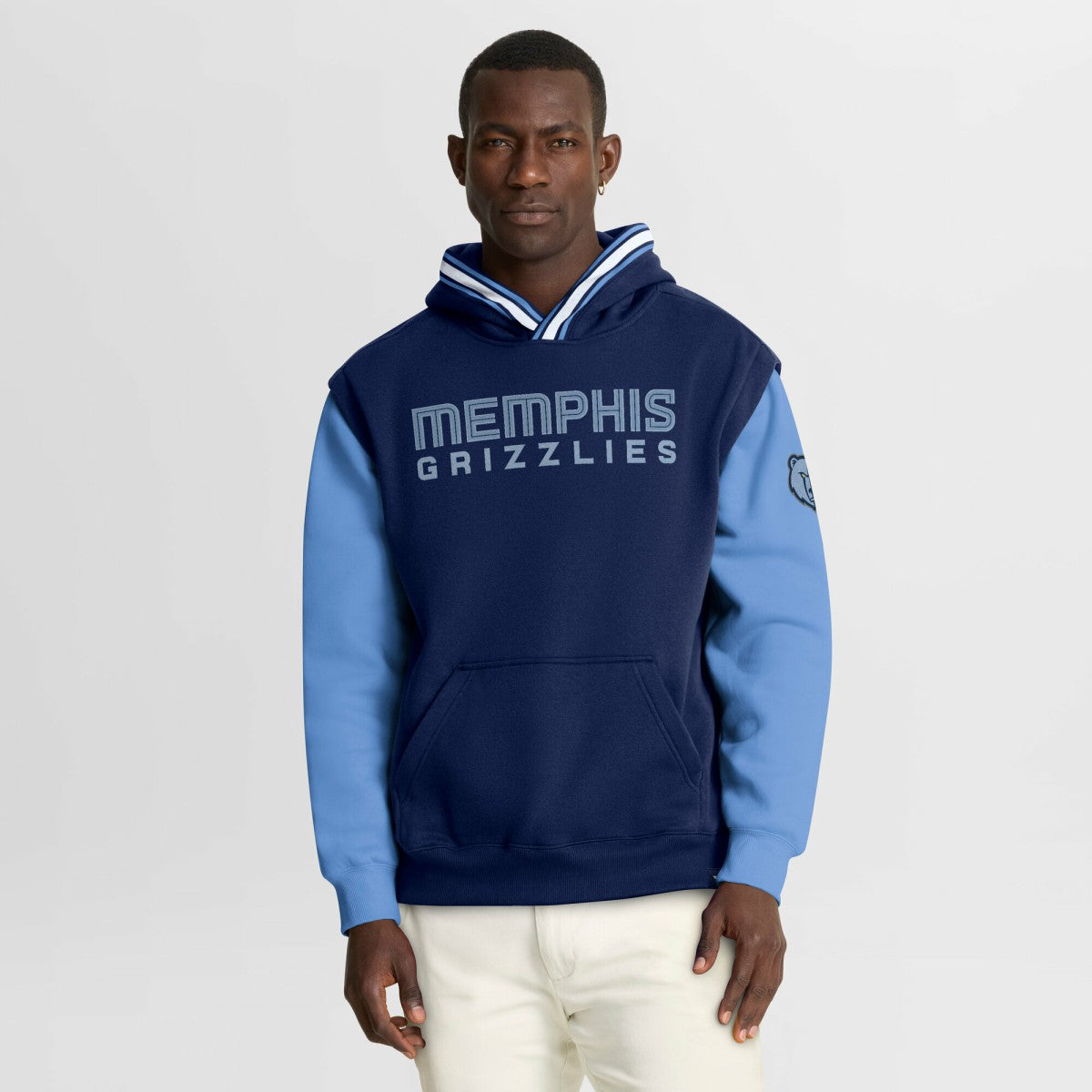 Fanatics - Memphis Grizzlies Half Court Shot Clock Fastbreak Hoodie - Navy/Blue