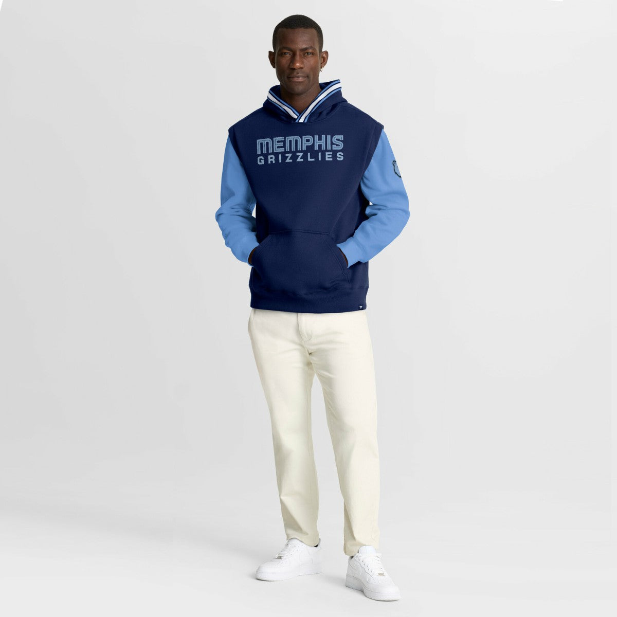 Fanatics - Memphis Grizzlies Half Court Shot Clock Fastbreak Hoodie - Navy/Blue