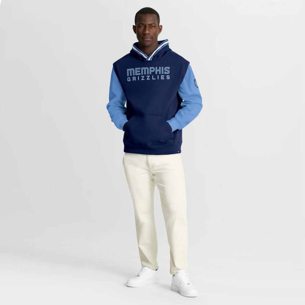 Fanatics - Memphis Grizzlies Half Court Shot Clock Fastbreak Hoodie - Navy/Blue