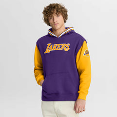 Fanatics - Los Angeles Lakers Half Court Shot Clock Fastbreak Hoodie - Purple/Gold