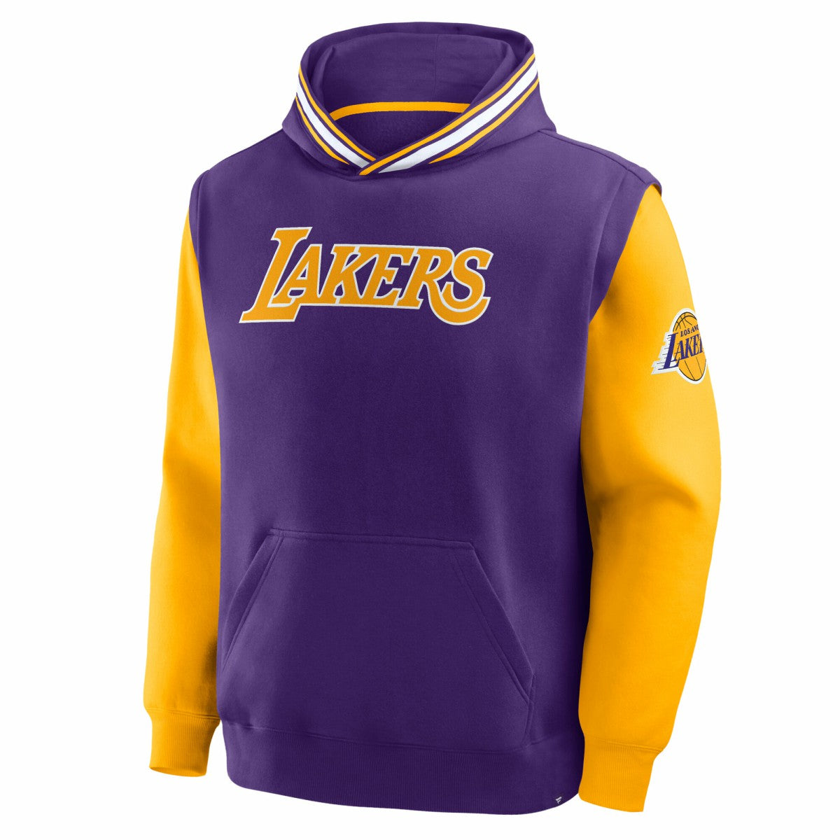 Fanatics - Los Angeles Lakers Half Court Shot Clock Fastbreak Hoodie - Purple/Gold