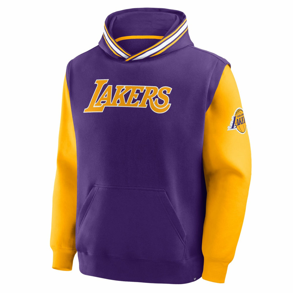 Fanatics - Los Angeles Lakers Half Court Shot Clock Fastbreak Hoodie - Purple/Gold