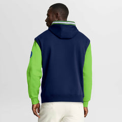 Fanatics - Minnesota Timberwolves Half Court Shot Clock Fastbreak Hoodie - Navy/Green