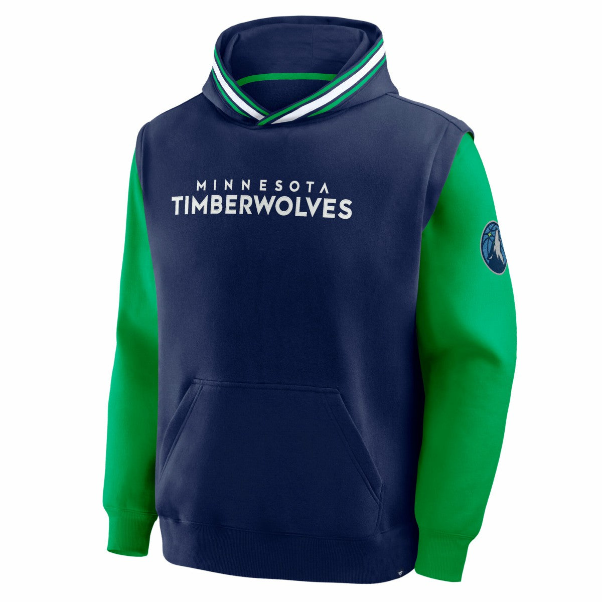 Fanatics - Minnesota Timberwolves Half Court Shot Clock Fastbreak Hoodie - Navy/Green