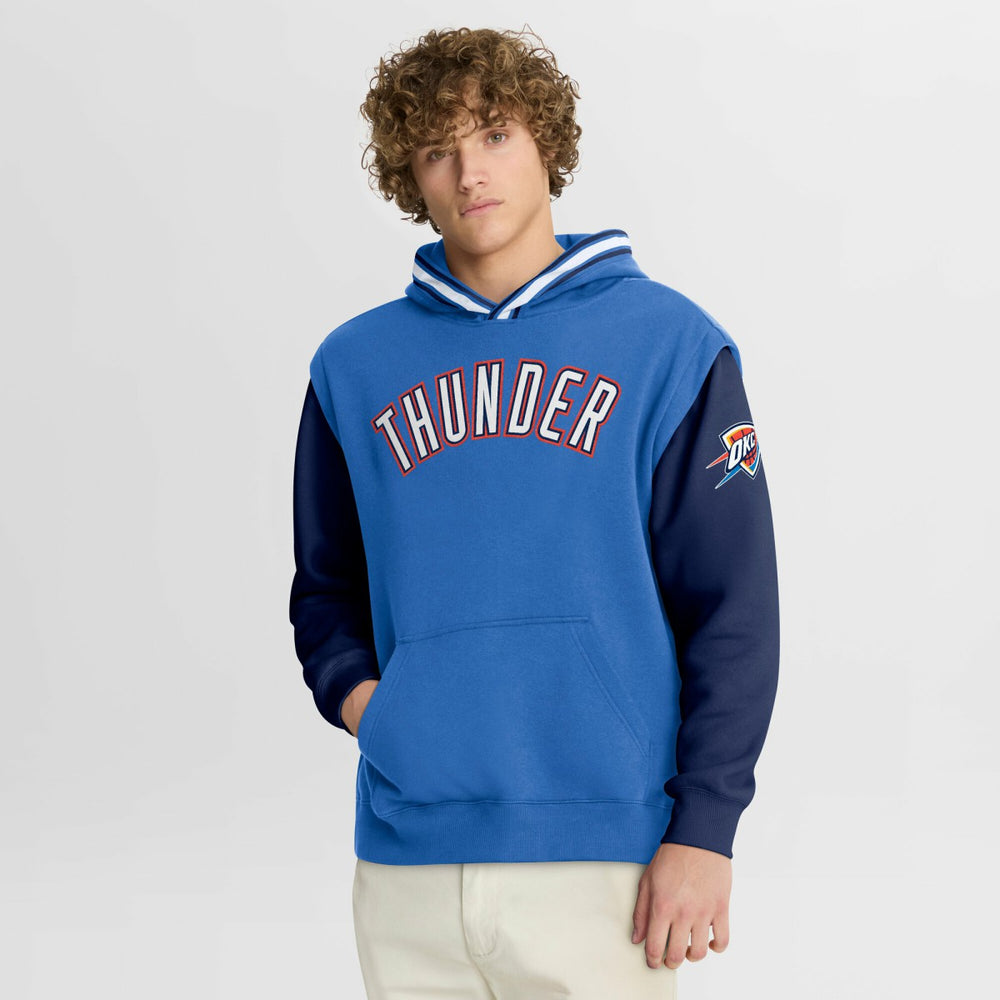 Fanatics - Oklahoma City Thunder Half Court Shot Clock Fastbreak Hoodie - Blue/Navy