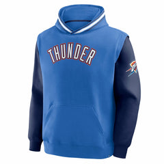Fanatics - Oklahoma City Thunder Half Court Shot Clock Fastbreak Hoodie - Blue/Navy