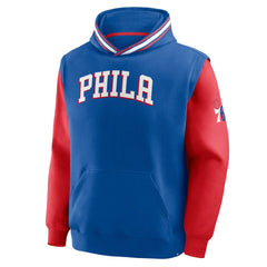 Fanatics - Philadelphia 76ers Half Court Shot Clock Fastbreak Hoodie - Royal/Red