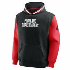 Fanatics - Portland Trail Blazers Half Court Shot Clock Fastbreak Hoodie - Black/Red