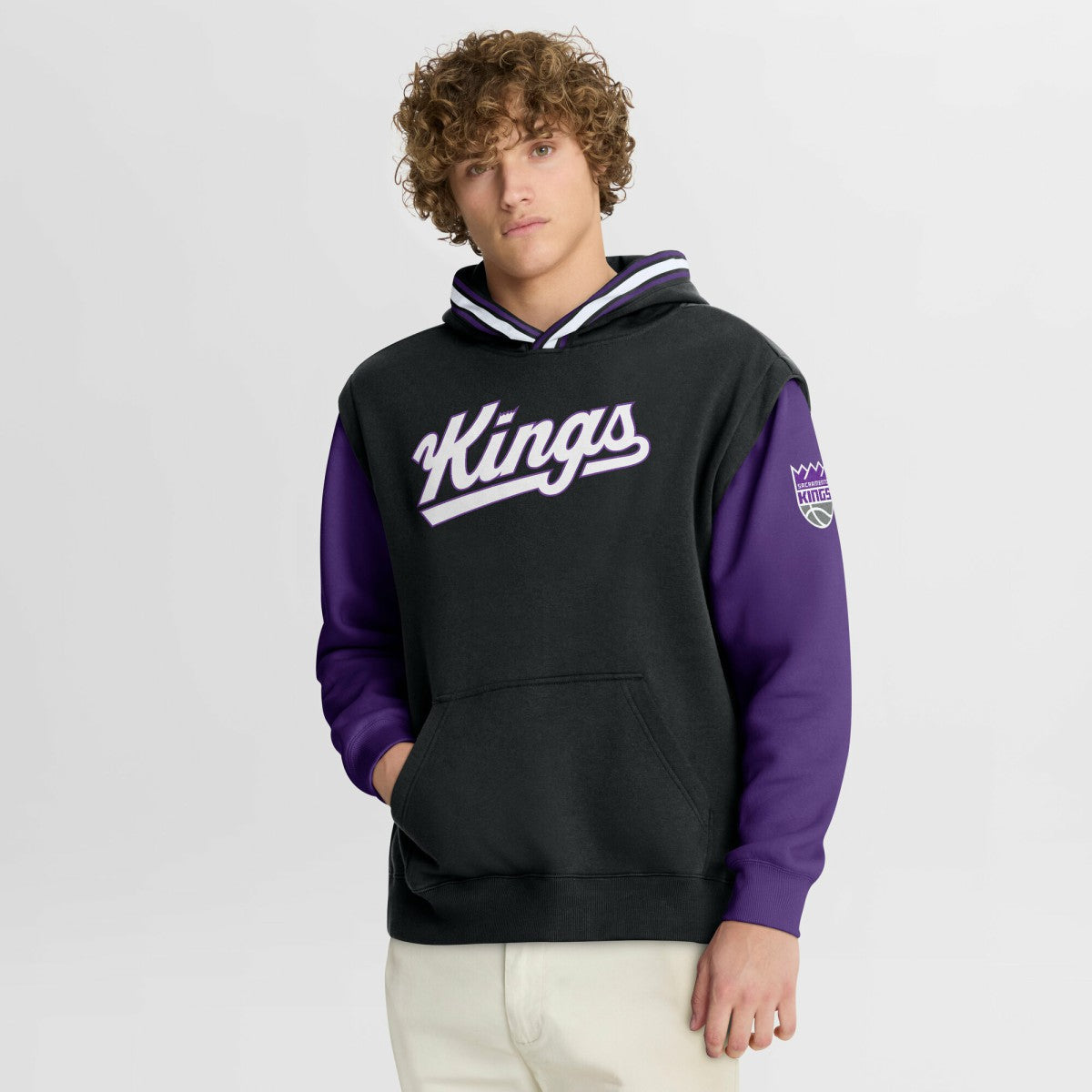 Fanatics - Sacramento Kings Half Court Shot Clock Fastbreak Hoodie - Black/Purple
