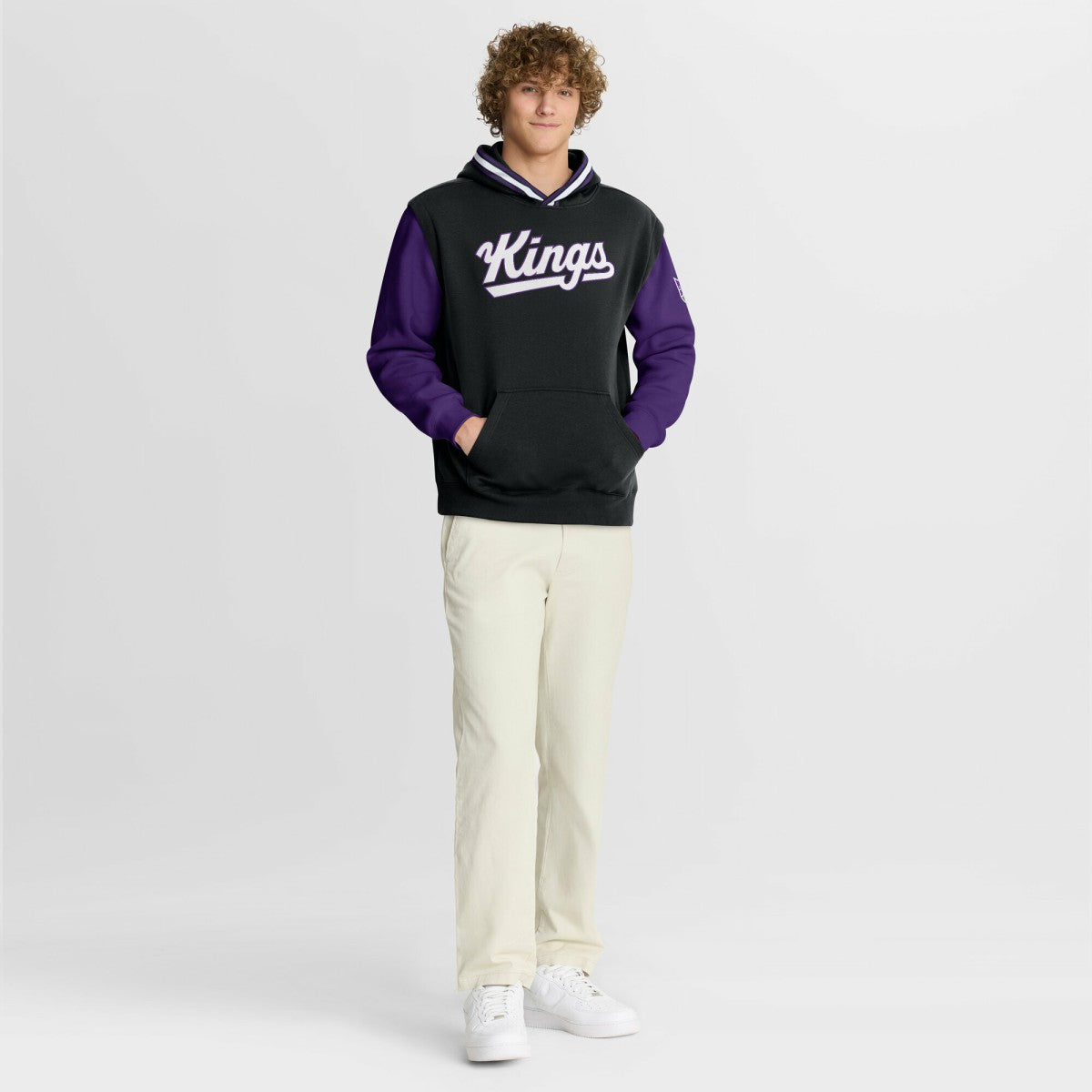 Fanatics - Sacramento Kings Half Court Shot Clock Fastbreak Hoodie - Black/Purple