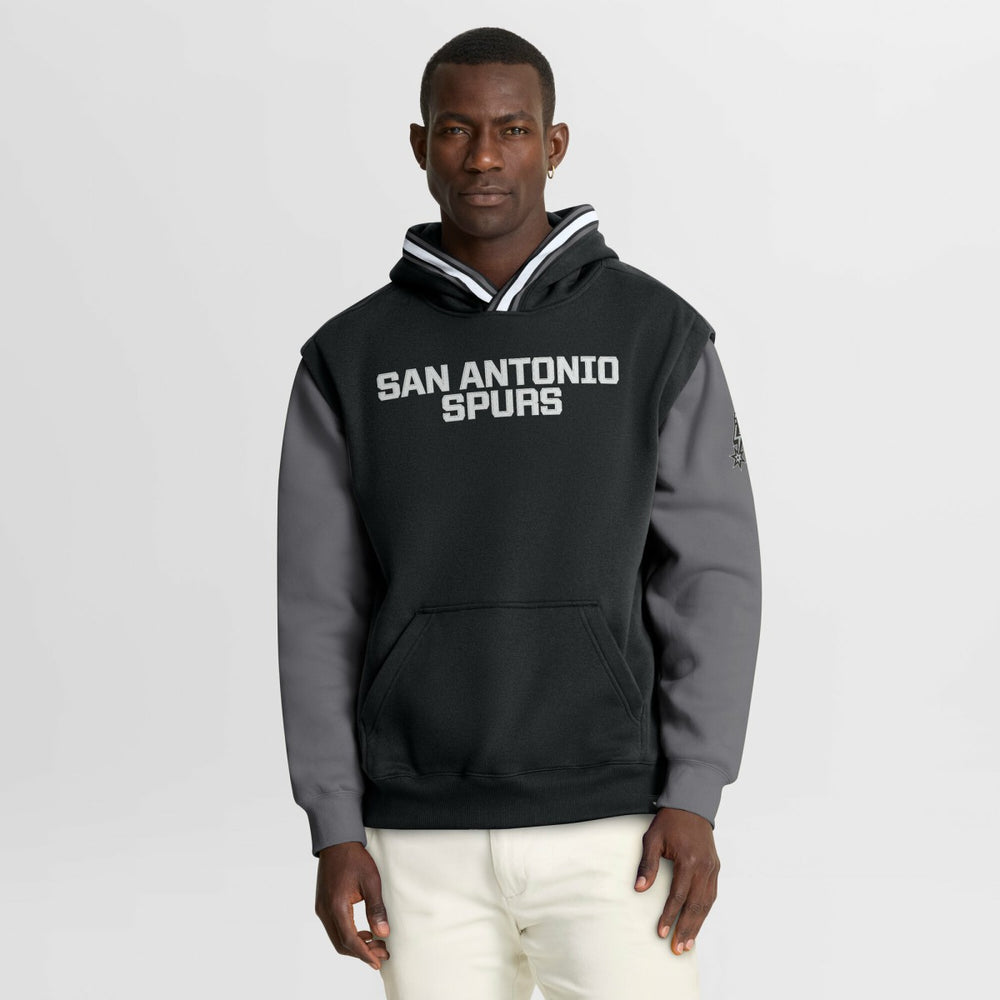 Fanatics - San Antonio Spurs Half Court Shot Clock Fastbreak Hoodie - Black/Gray